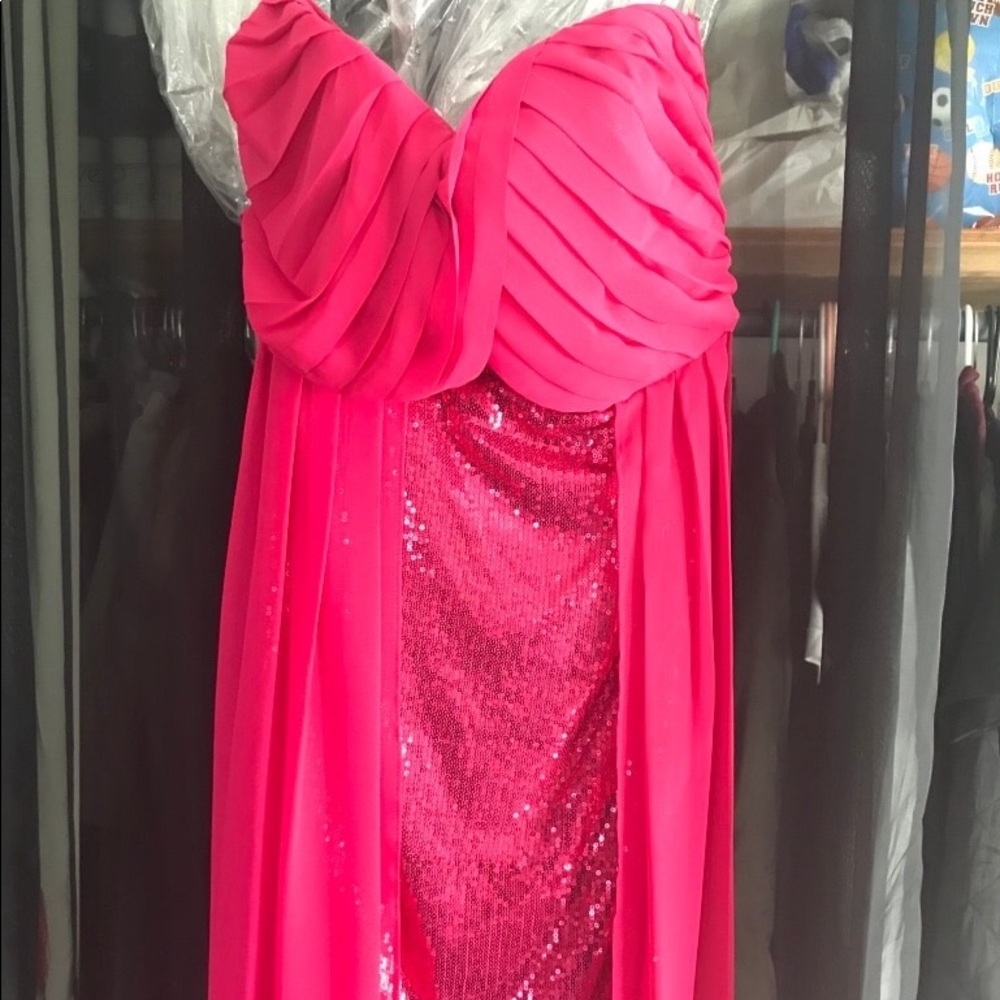 Pink prom dress
